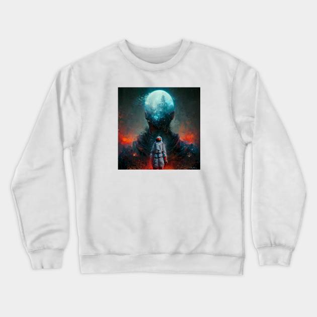 Escape and Start a New Journey Crewneck Sweatshirt by benheineart